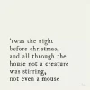 Twas the Night Gold Framed Canvas Art Print