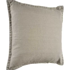 Twine Embroidered Edge Pillow, 24 in.