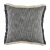 Two-Tone Navy Woven Accent Pillow