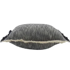 Two-Tone Navy Woven Accent Pillow