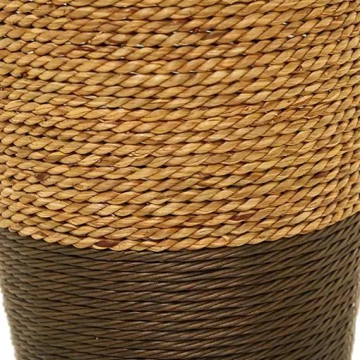 Two-Toned Natural Seagrass Floor Vase, 28 in.