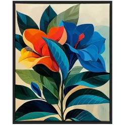 Ultra Violet Blooms I Framed Canvas Art Print