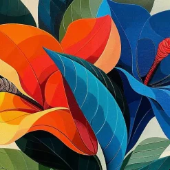 Ultra Violet Blooms I Framed Canvas Art Print