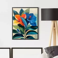 Ultra Violet Blooms I Framed Canvas Art Print