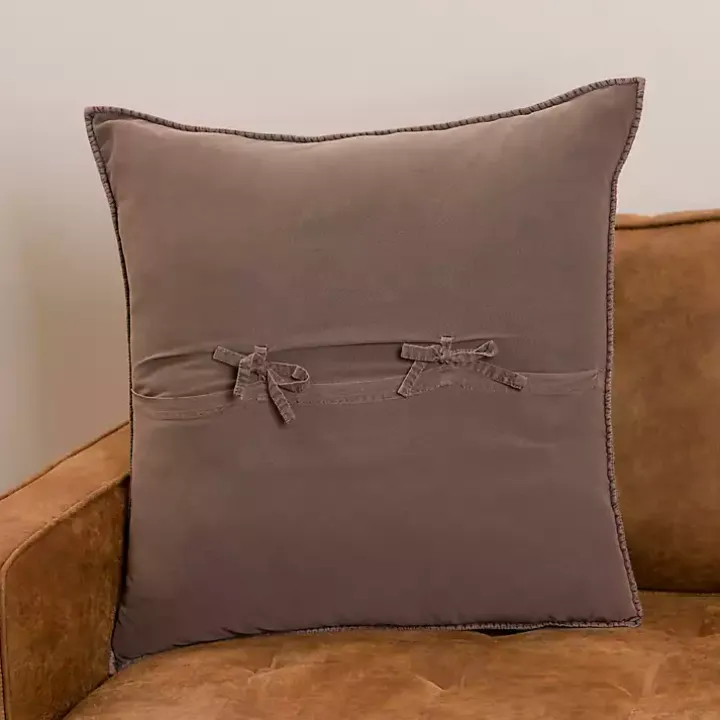 Umber Quilted Santa Monica Pillow