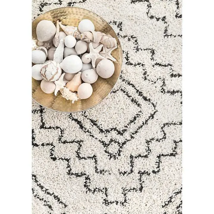 Vailiki Moroccan Tribal Tassel Area Rug, 5x7