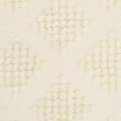 Vanilla Knotted Diamond Throw Pillows, Set of 2