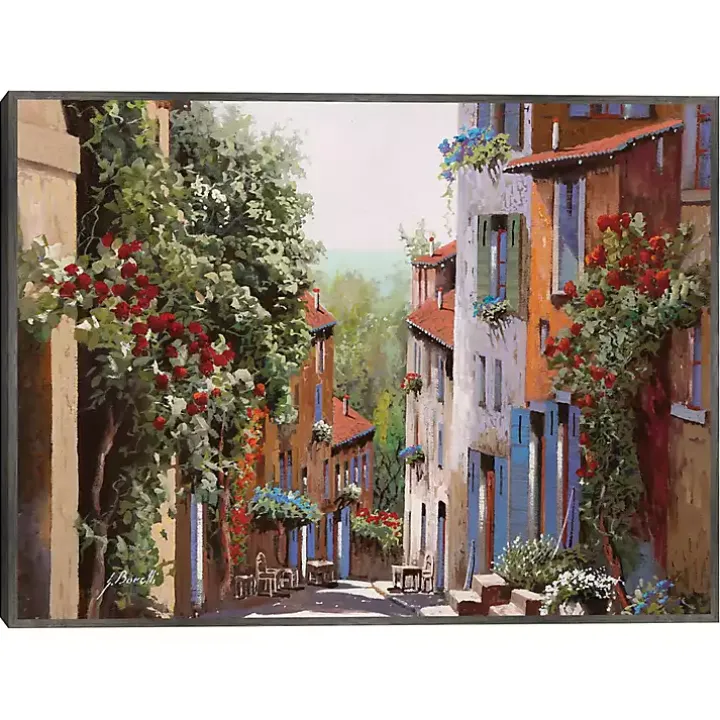 Vecchia Cagnes Framed Giclee Canvas Art Print