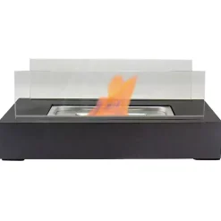 Ventless Tabletop Fireplace on Black Base
