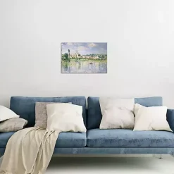 Vetheuil in Summer Canvas Art Print