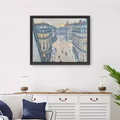 View From Seventh Floor Framed Canvas Art Print