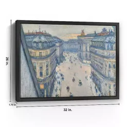 View From Seventh Floor Framed Canvas Art Print
