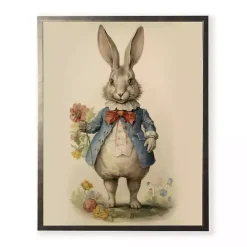 Vintage Bunny Framed Art Print