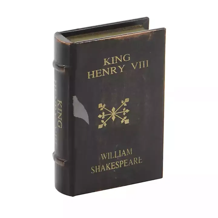 Vintage Classics Faux Leather Book Boxes, Set of 3