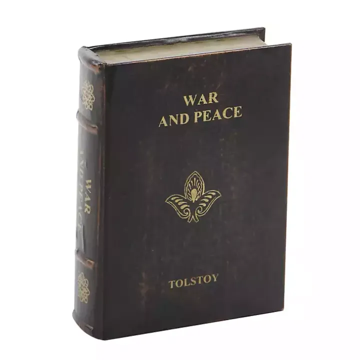 Vintage Classics Faux Leather Book Boxes, Set of 3