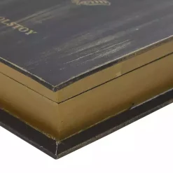Vintage Classics Faux Leather Book Boxes, Set of 3
