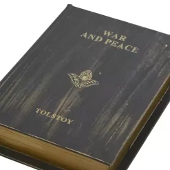 Vintage Classics Faux Leather Book Boxes, Set of 3