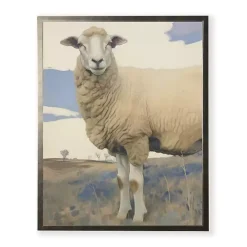 Vintage Sheep Framed Art Print