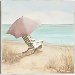 Vintage Vacation I Framed Canvas Art Print