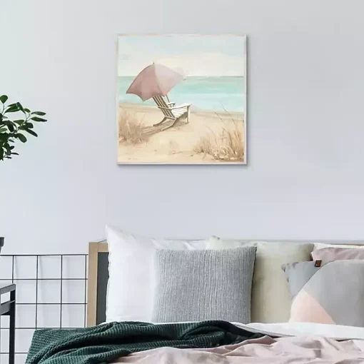 Vintage Vacation I Framed Canvas Art Print