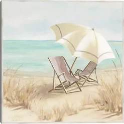 Vintage Vacation II Framed Canvas Art Print