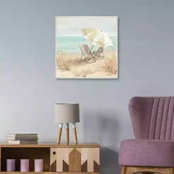 Vintage Vacation II Framed Canvas Art Print