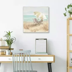 Vintage Vacation II Framed Canvas Art Print