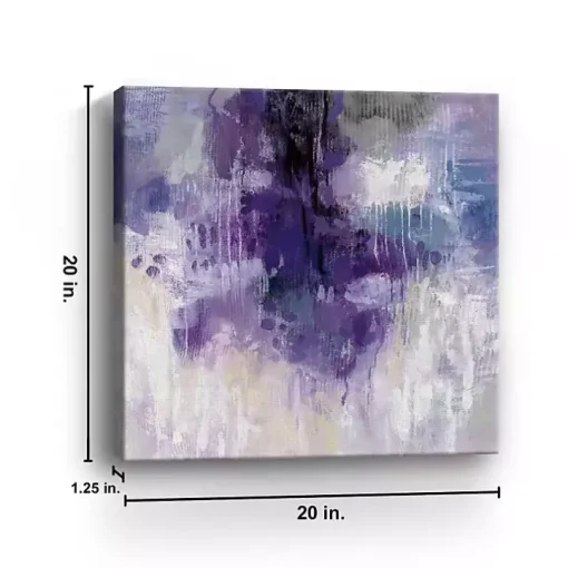 Violet Rain Canvas Art Print