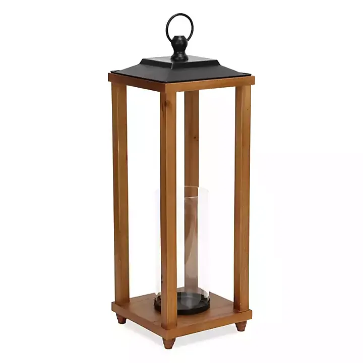 Vivora Wooden Open Lantern, 24 in.