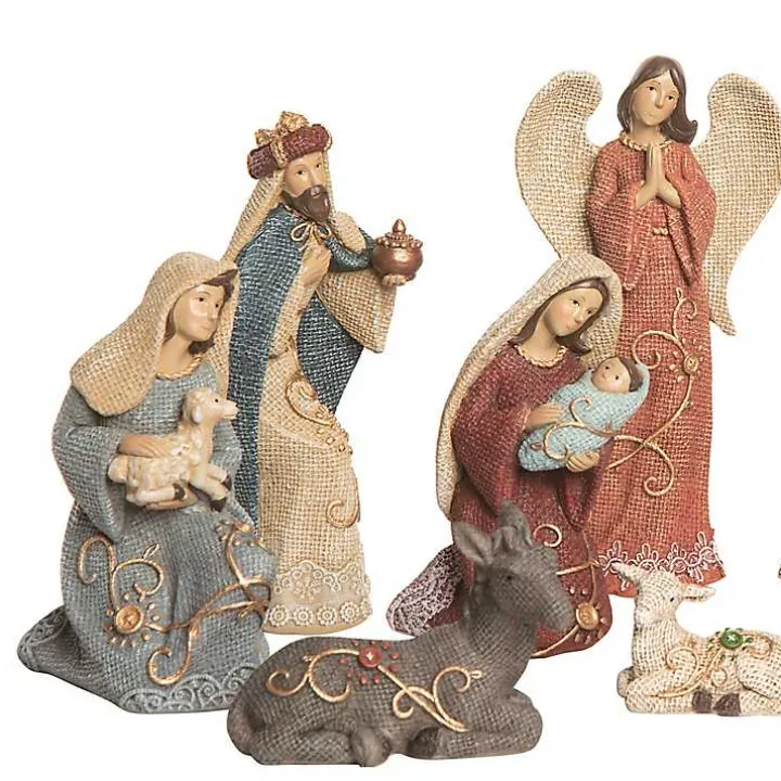 Waffle Weave 10-pc. Nativity Set