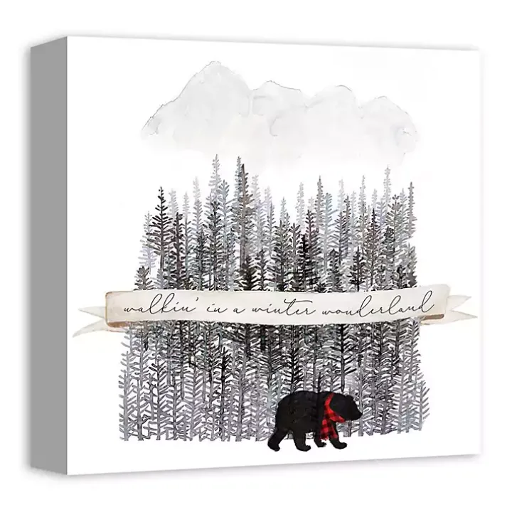 Walking in a Winter Wonderland Canvas Art Print