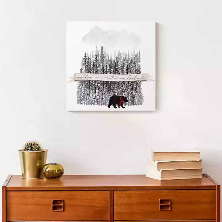 Walking in a Winter Wonderland Canvas Art Print