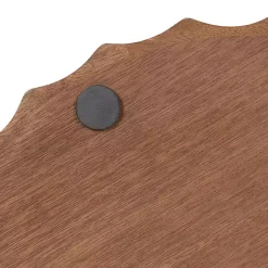 Walnut Brown Fluted Lissi Round Serving Tray