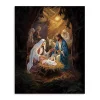 Warm Nativity Scene Canvas Art Print, 16x20 in.
