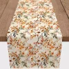 Watercolor Autumn Botanicals Table Runner, 72 in.