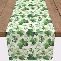 Watercolor Clovers Table Runner, 90 in.