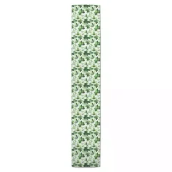 Watercolor Clovers Table Runner, 90 in.