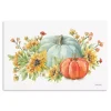 Watercolor Floral Pumpkins Canvas Print, 36x24 in.
