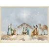 Watercolor Nativity Scene Framed Art Print