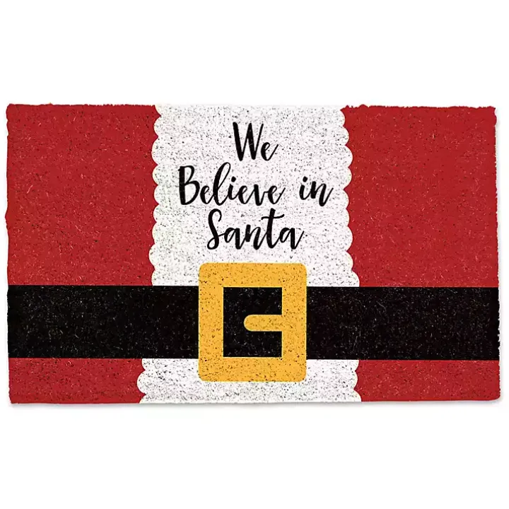 We Believe in Santa Doormat