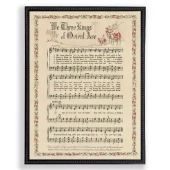 We Three Kings Hymn Wall Plaque