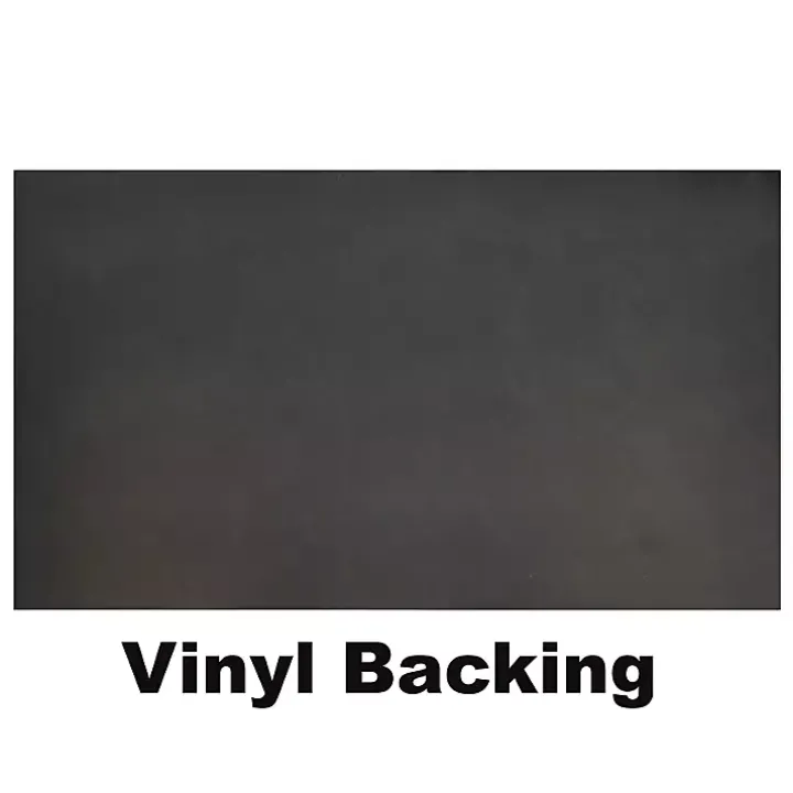 Welcome Black Linear Doormat