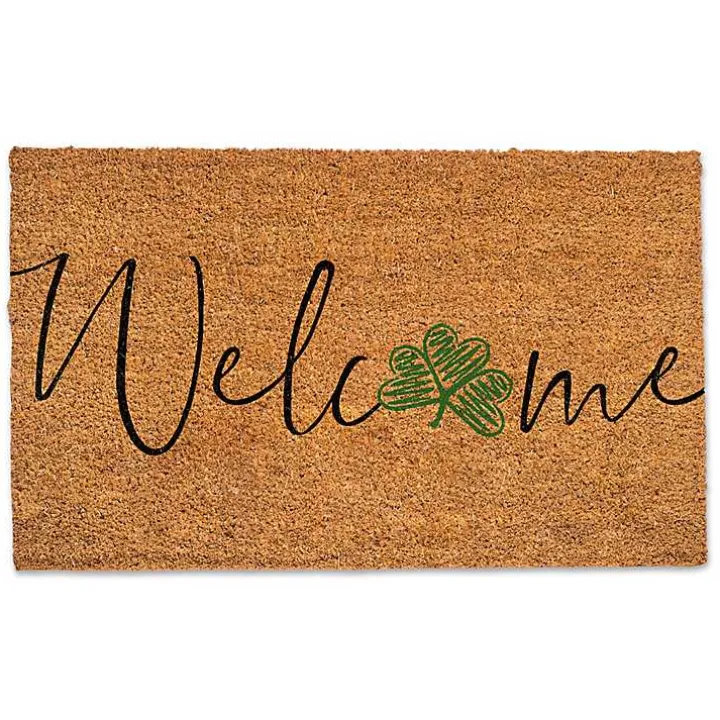 Welcome Clover Doormat