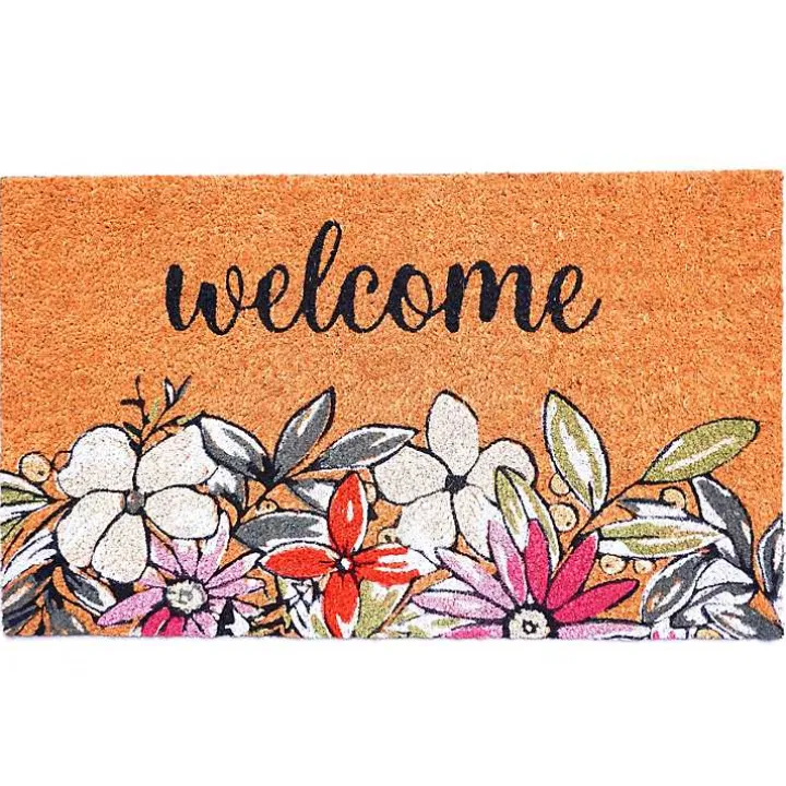 Welcome Floral Doormat