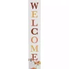Welcome Floral Pumpkins Fall Porch Board