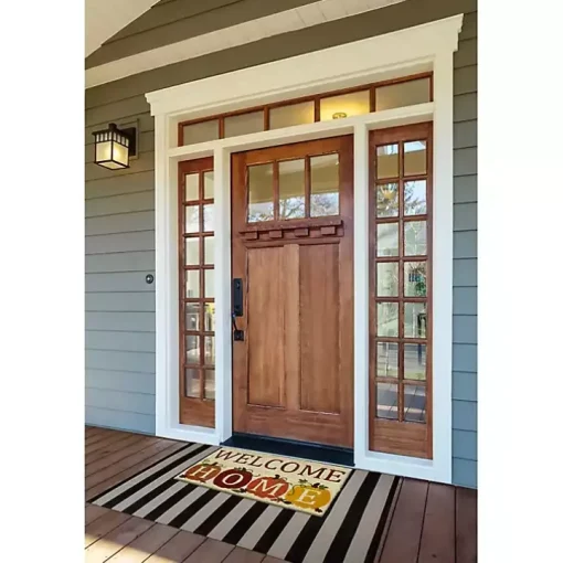 Welcome Home Pumpkin Doormat, 18x30 in.