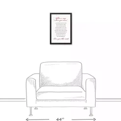 When I Say I Love You Framed Canvas Art Print