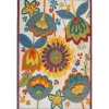 Whimsical Flowers Outdoor Area Rug, 6x9