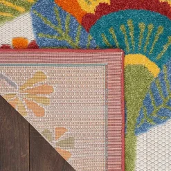 Whimsical Flowers Outdoor Area Rug, 6x9