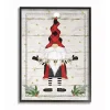 Whimsical Gnome Winter Joy Framed Canvas Art Print